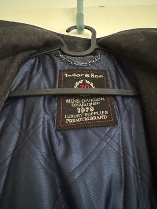 Abrigo de lana gris Tailor & Sons