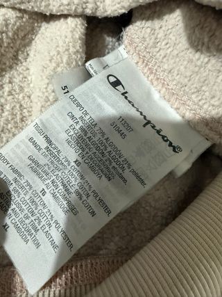 Felpa Champion Beige con Cappuccio