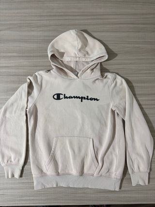 Felpa Champion Beige con Cappuccio