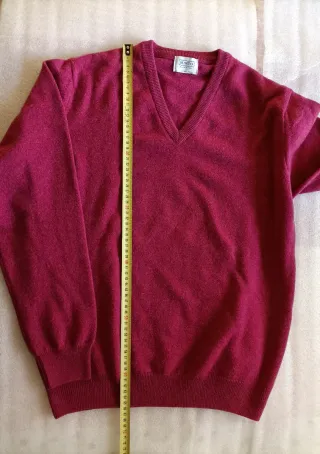 Jersey Mirto 100% lana lambswool M rosa frambuesa