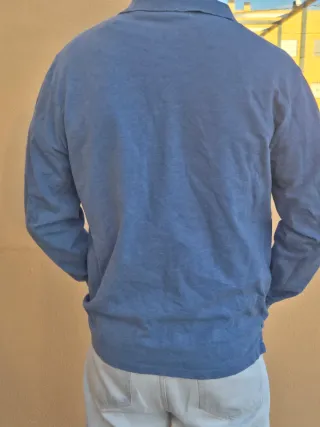Polo GANT manga larga azul