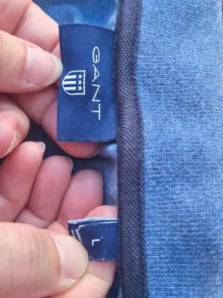 Polo GANT manga larga azul