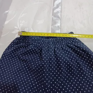 Calças menina 4 anos azul bolinhas