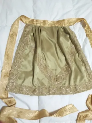 Delantal Fallera Dorado Indumentaria Valenciana