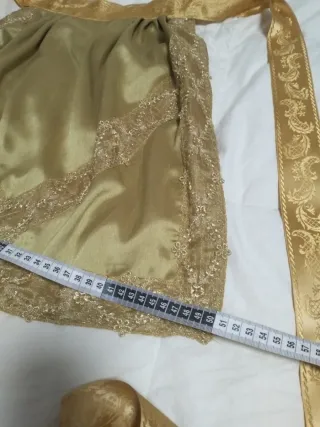 Delantal Fallera Dorado Indumentaria Valenciana