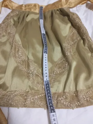 Delantal Fallera Dorado Indumentaria Valenciana
