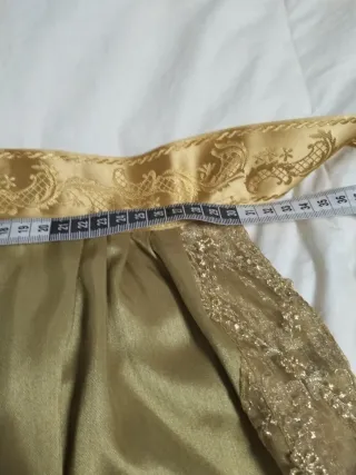 Delantal Fallera Dorado Indumentaria Valenciana