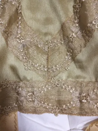 Delantal Fallera Dorado Indumentaria Valenciana