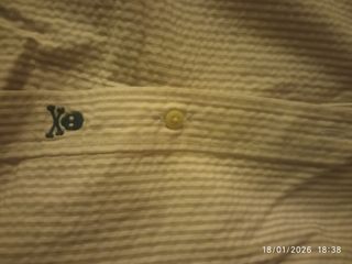 Camisa Scalpers Talla 40 Rayas Blancas y Grises