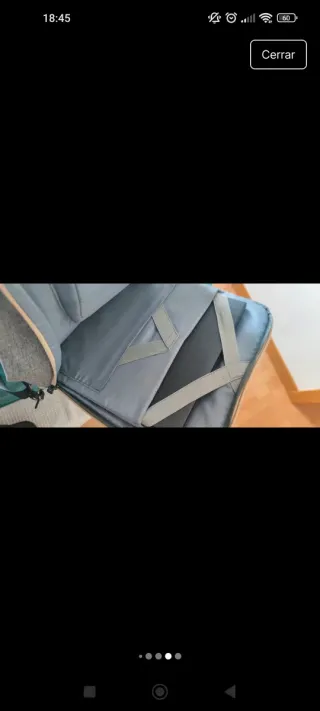 Maletín/Mochila Portátil Grande Gris