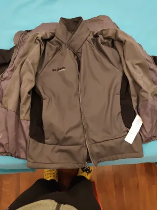 Chaqueta Columbia 3 en 1 Vertex Negra/Gris