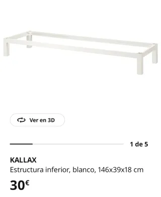 Estructura estanteria Kallax. Ikeea