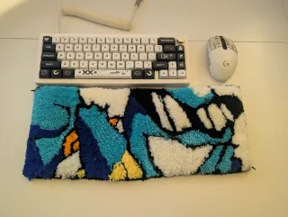 Alfombra teclado Squirtle Hecha a mano