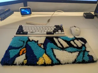 Alfombra teclado Squirtle Hecha a mano