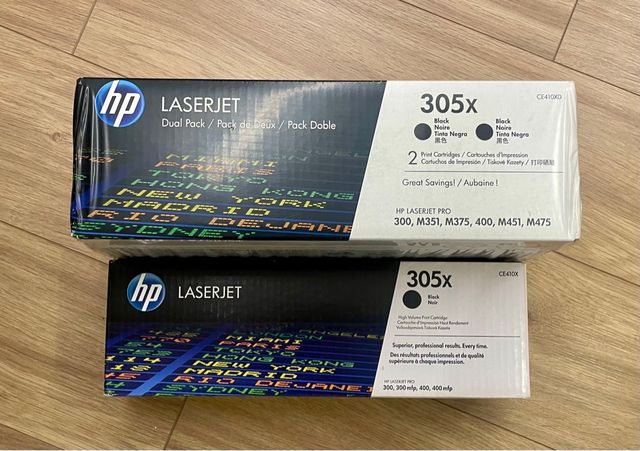 3 Cartuchos Tóner HP 305X CE410X Originales
