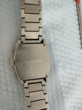 Reloj Carrera Cronógrafo Plateado