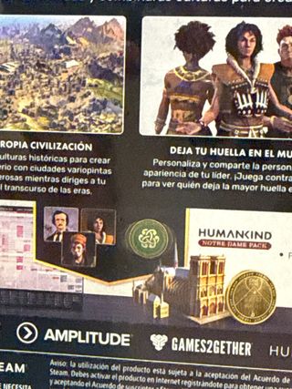 Humankind PC Steelbook Edición Nuevo Precintado