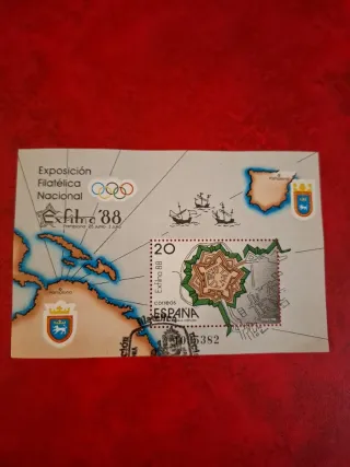 Hojilla Sello Edifil 2956 Exfilna 88 España