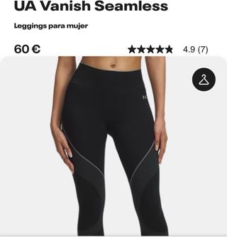 Leggings Under Armour Negro Talla S