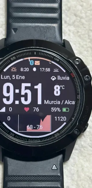 Reloj Garmin Fenix 6X Pro Negro Regalo 6 correas
