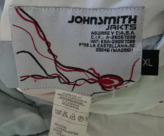 Anorak unisex azul turquesa y blanco