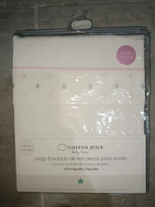Juego Sábanas Moisés Cotton Juice nuevo