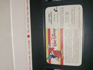Cinta VHS Los Tres Caballeros Disney 1985