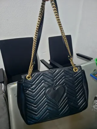 Borsa Gucci Marmont Nero Dorato Originale