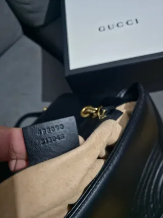 Borsa Gucci Marmont Nero Dorato Originale