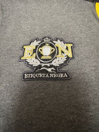 Polo manica lunga grigio e giallo