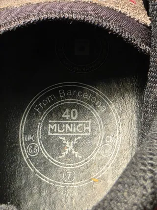 Deportivas Munich Talla 40 Gris/Rosa