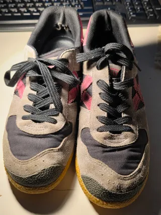 Deportivas Munich Talla 40 Gris/Rosa