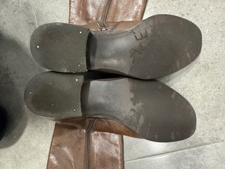 Botas de piel marrones altas