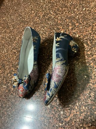 Traje de Fallera Azul Marino