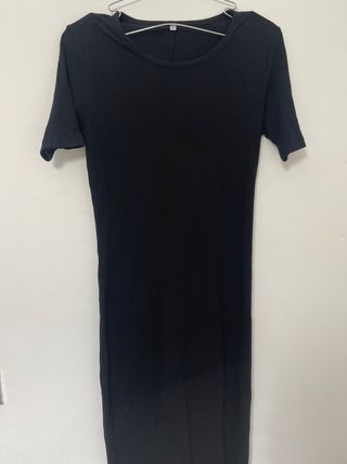 Vestido negro largo de fiesta