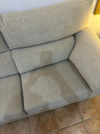 Sofá 3 plazas tejido resistente agua