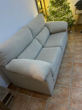 Sofá 3 plazas tejido resistente agua