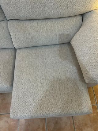 Sofá 3 plazas tejido resistente agua