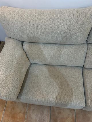 Sofá 3 plazas tejido resistente agua