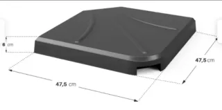 4 bases de hormigón pesadas para sombrilla