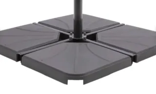 4 bases de hormigón pesadas para sombrilla