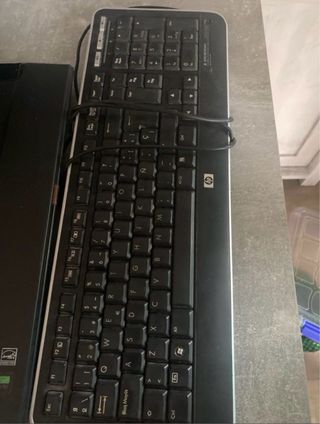 Teclado HP Negro y Plateado