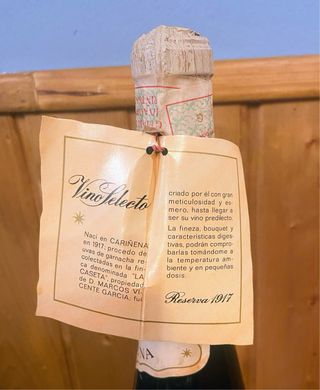 Vino La Muralla Cariñena 1917