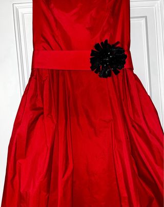 Vestido fiesta rojo Amaya Arzuaga