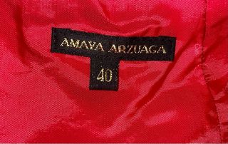 Vestido fiesta rojo Amaya Arzuaga