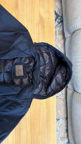 Abrigo Massimo Dutti plumífero azul hombre