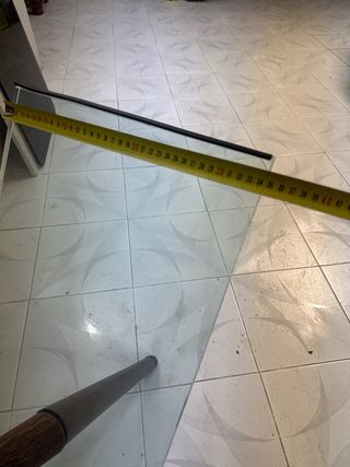 Base mesa cristal y madera