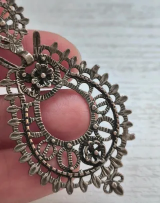 Pendientes de Plata Labrados Hecho a Mano