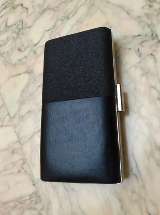 Borsa/Borsetta elegante nera con catena