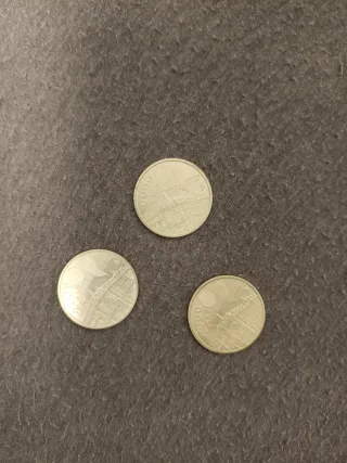 3 Monedas Plata 2000 Pesetas
